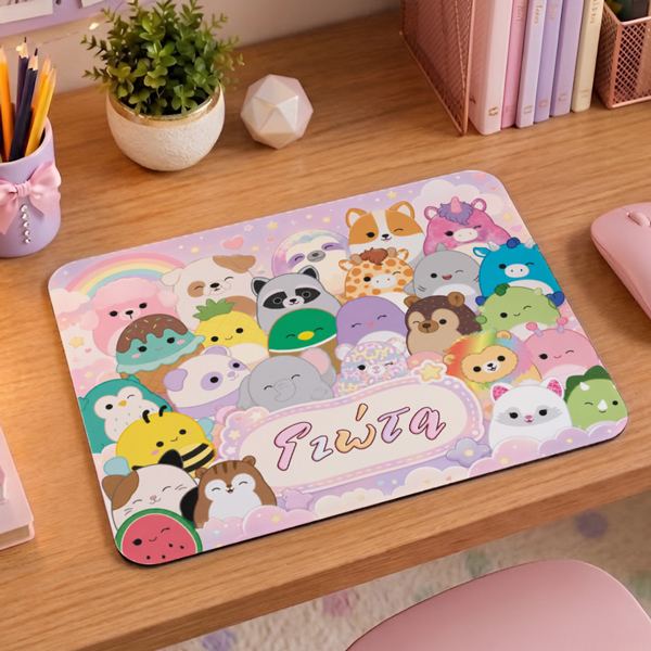 Mouse Pad Gaming - Squishmallows με Όνομα