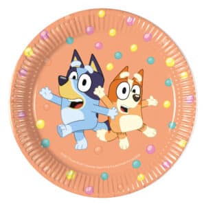 Χάρτινα πιάτα γλυκού - Bluey (8 τεμ)
