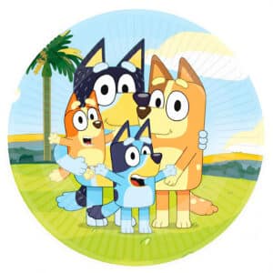 Χάρτινα πιάτα φαγητού - Bluey (8 τεμ)