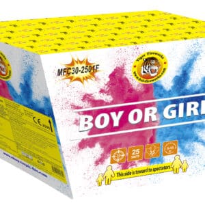 Πυροτεχνήματα για Gender Reveal - Boy (25 Βολών)