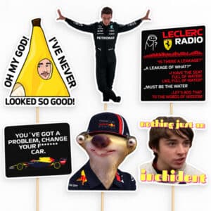 Photobooth Props - Formula 1 Memes (6 τεμ)